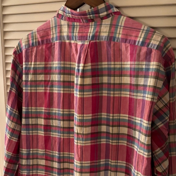 Ralph Lauren Men's Plaid Button Down Shirt XL Classic - Picture 7 of 7